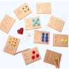 Montessori counting boards 1-10 felt & wood