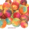 wool felt balls, handmade marbled felt, felt balls baby mobiles