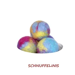 Felt balls mottled colorful...