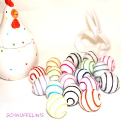 Felt Eggs mix 1.57"