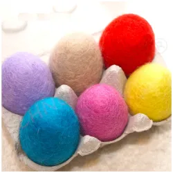 Easter eggs, felted eggs, Easter egg, XXL eggs