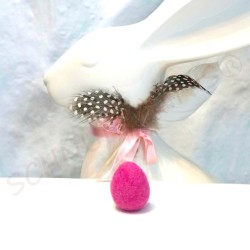 Ostereier 12er Set Filzeier Uni