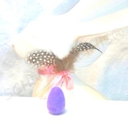 Ostereier 12er Set Filzeier Uni