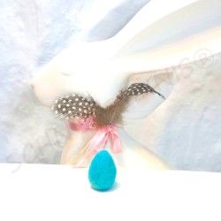 Ostereier 12er Set Filzeier Uni