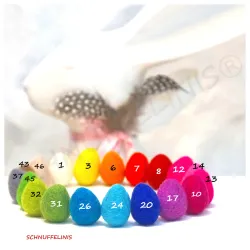 Uova di Pasqua, colorata di uova di Pasqua, uova in feltro Montessori