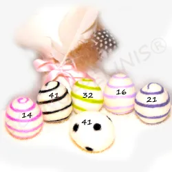 1pz. uova di Pasqua a spirale colorate, con e senza gancio