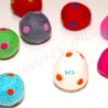 Felt Easter eggs dotte, polka dotted egg, felted easter eggs dots