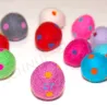 Felt Easter eggs dotte, polka dotted egg, felted easter eggs dots