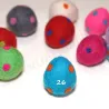 Felt Easter eggs dotte, polka dotted egg, felted easter eggs dots