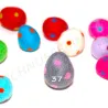 Felt Easter eggs dotte, polka dotted egg, felted easter eggs dots