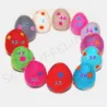felt balls eggs, polka dotted egg, felted Easter eggs polka dots
