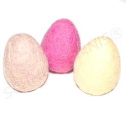 Felt Eggs 3er uni colour