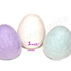 Felt Eggs 13uni colour 01 snow