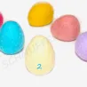 felt eggs, polka dotted egg, felted easter eggs, felt eggs polka dots