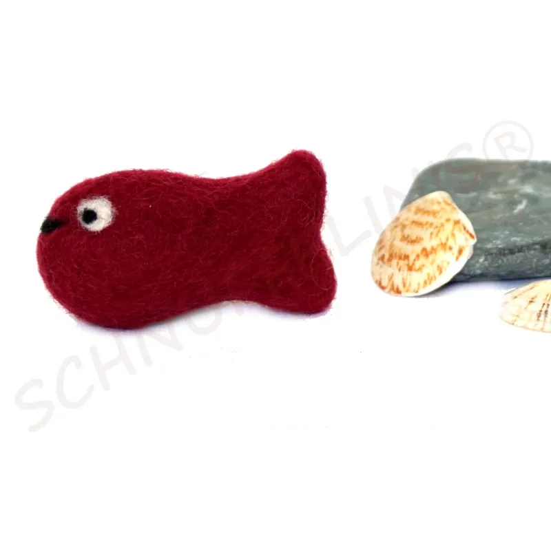 felt fish, Cat toy, felted fishes, Baby mobile, felt balls