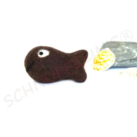 Filz Fische mit Gesicht, Montessori Baby Mobile, Baby Taufe Fische