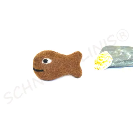 Filz Fische mit Gesicht, Montessori Baby Mobile, Baby Taufe Fische