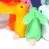 Lapins de Pâques set de 10 couleurs