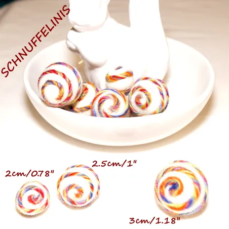 Filzkugeln Regenbogen, Montessori  Baby Mobile Pompoms, Filz Waldorf