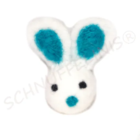 bunte Osterhasen, Hasen aus Filz, Filzeier, farbenfrohe Osterhasen