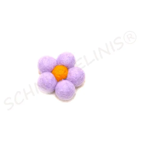 Felt flowers, felt ornaments,