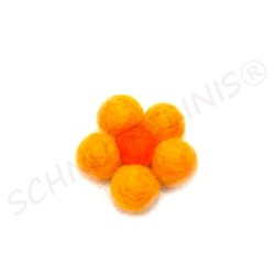 Filzkugeln Filzblumen