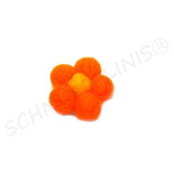 Filzkugeln Filzblumen