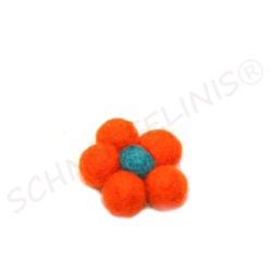 Filzkugeln Filzblumen
