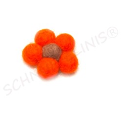 Filzkugeln Filzblumen