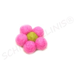 Filzkugeln Filzblumen