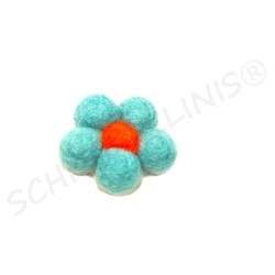 Filzkugeln Filzblumen