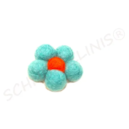 Felt flowers, felt ornaments,