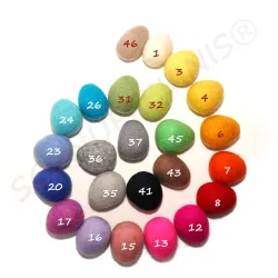 Felt eggs 2,36" XXL