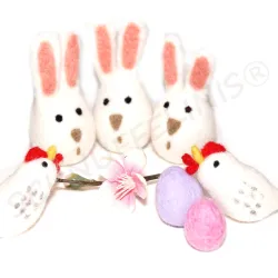 Easter felted bunnies &...