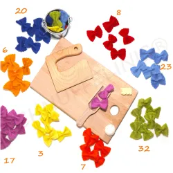 Rainbow felt Pasta
