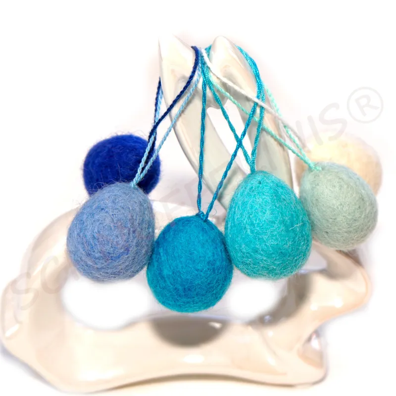 felt balls eggs, felted easter eggs, easter nesting