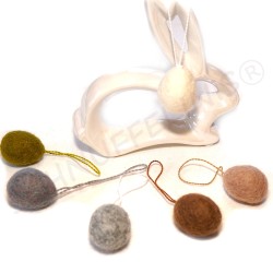 Felt eggs with hanger Schnuffelinis