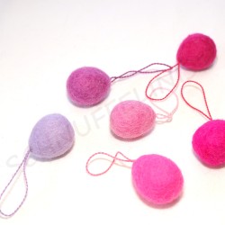Felt eggs with hanger Schnuffelinis