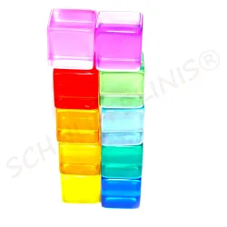 Light building blocks acrylic, colorful rainbow stones transparent