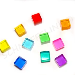 Light building blocks acrylic, colorful rainbow stones transparent