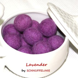 Filzkugeln 4 Größen Mix lila Rosatöne