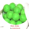 grüne Filzkugeln, Filzperlen grüne Größen Set, grüner Filz Farbmix