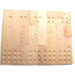 Palline di feltro per la posa dei numeri Montessori