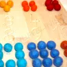 Palline di feltro per la posa dei numeri Montessori