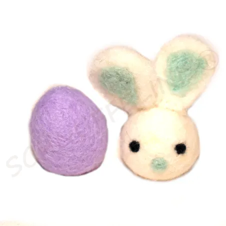 Easter bunny, felt wool rabbit, felted easter decoration, bunny rabbit