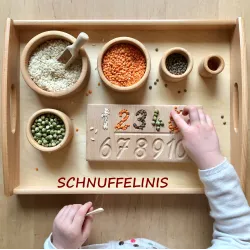 Tracing board, number boards 1 till 10, montessori toy, preschool