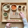 Tableau numérique en bois de 1 à 10