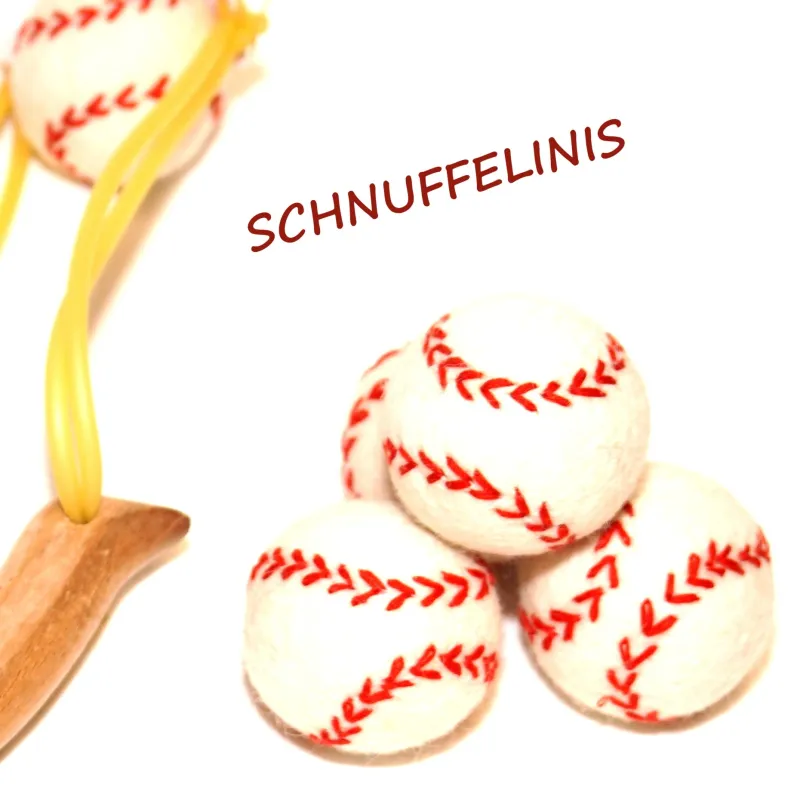 soft felt balls baseball, felt ornaments, baseball sports made of felt