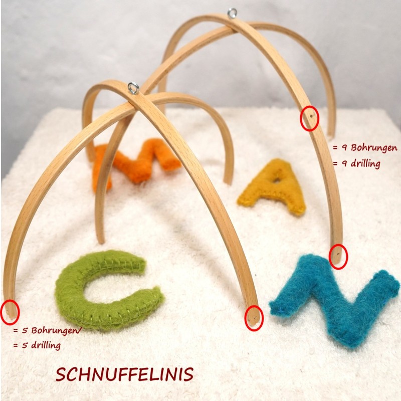 Baby Mobile Aufhängung Halbbogen