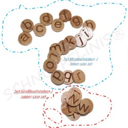 Buchstaben Holzlegeblättchen Alphabet Montessori